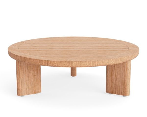 Beistelltisch Garten Andalucia Ø 90 x 30 cm Teakholz - bowi.ch