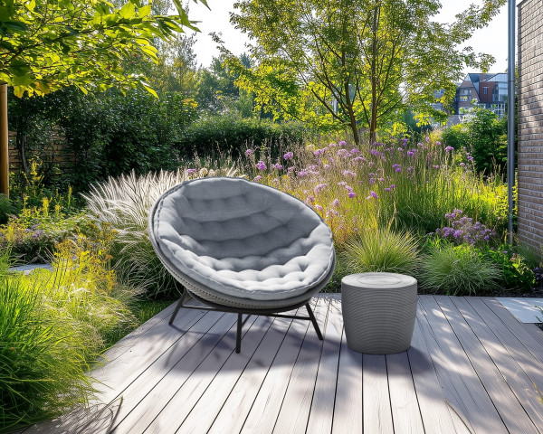 Garten Lounge Set Sessel Maia Colina Ø 120 cm Sibirian grey - bowi.ch