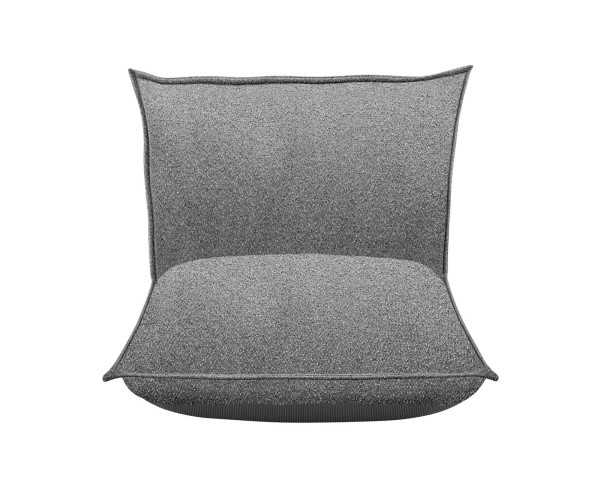 Garten Lounger GROW Stone Bouclé Blomus Frontansicht Freistehend - bowi.ch