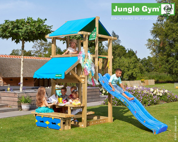 Spielturm Hut mit Pic Nic Module Jungle Gym im Garten - bowi.ch
