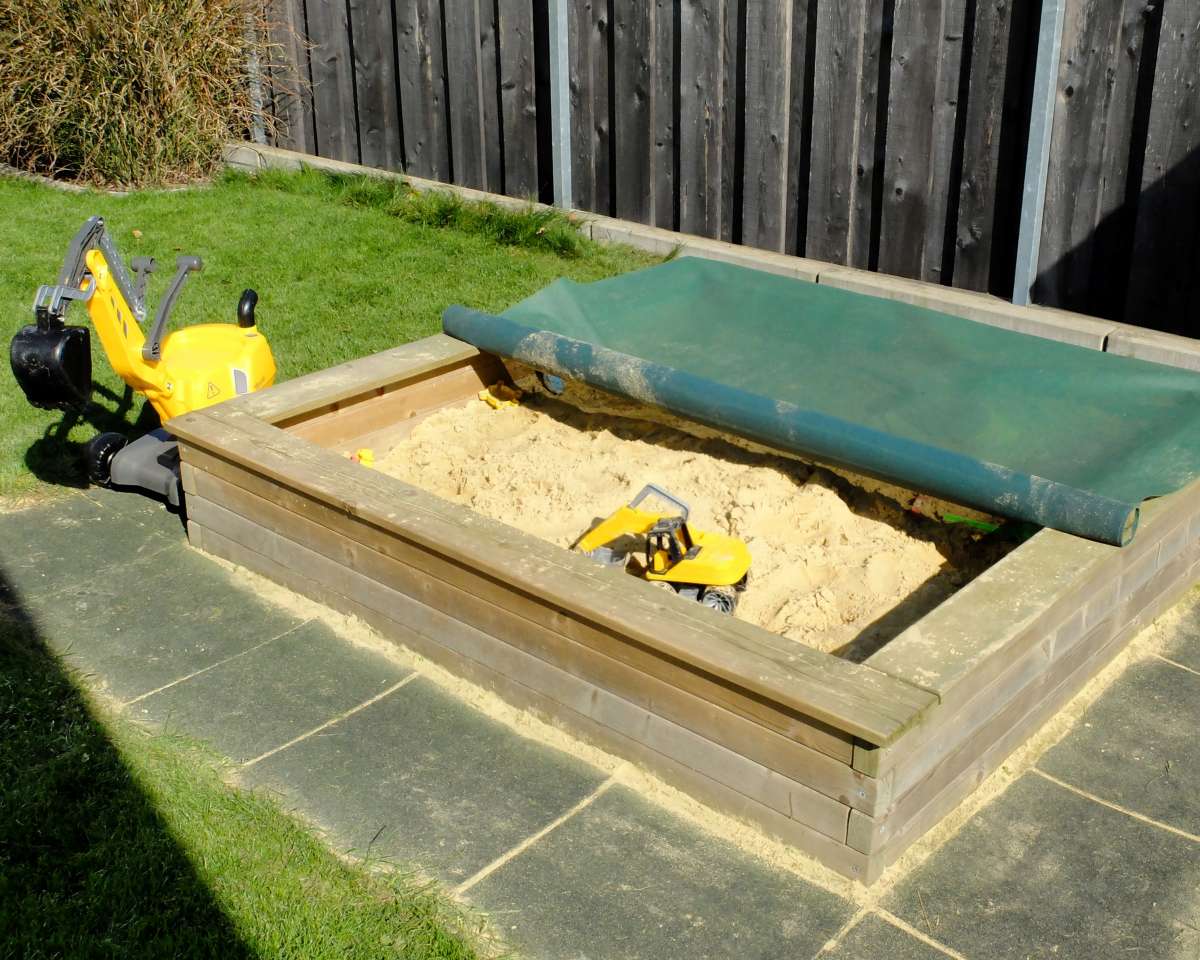 Sandkasten BOWI 200 x 200 cm BOWI Gartenmöbel + Spielplatz