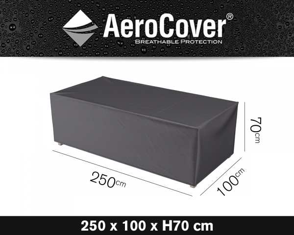 Schutzhülle für Loungebänke AeroCover® in Grösse von 250 x 100 x 70 cm Höhe - bowi.ch