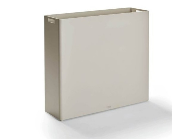 Outdoor Pflanzengefäss 80 x 25 x 70 cm ALU Greige - bowi.ch