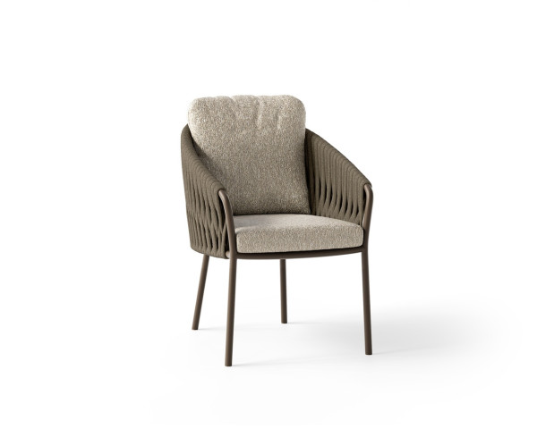 Gartensessel Nappa Bronze / Pebble Desert Bouclé Freistehend - bowi.ch