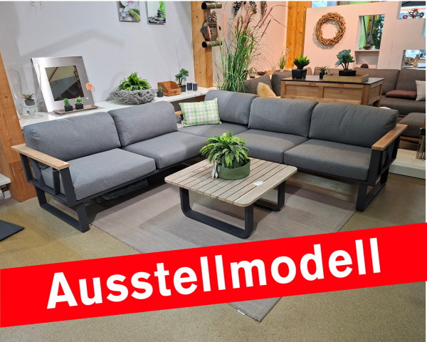 Ausstellmodell Garten Lounge Belvedere Set Graphite / Anthrazit - bowi.ch